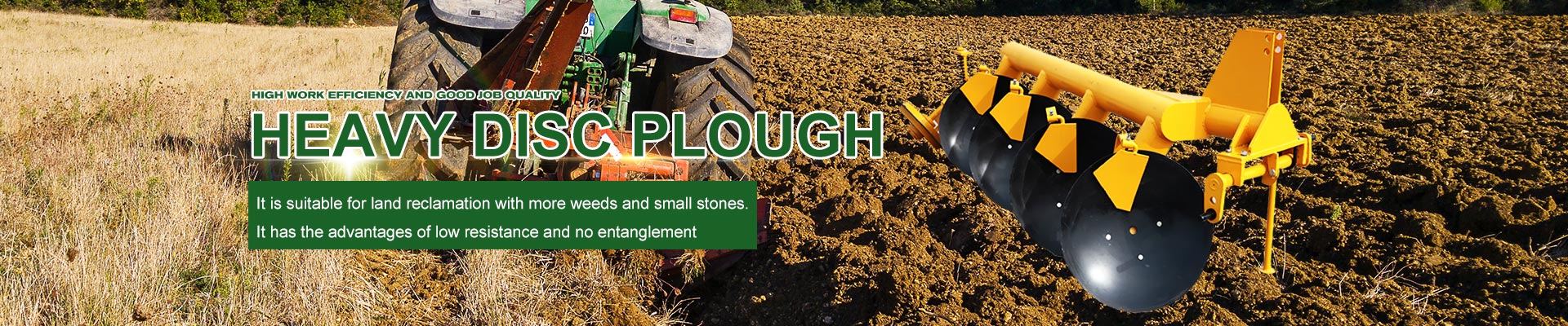 Heavy disc plough